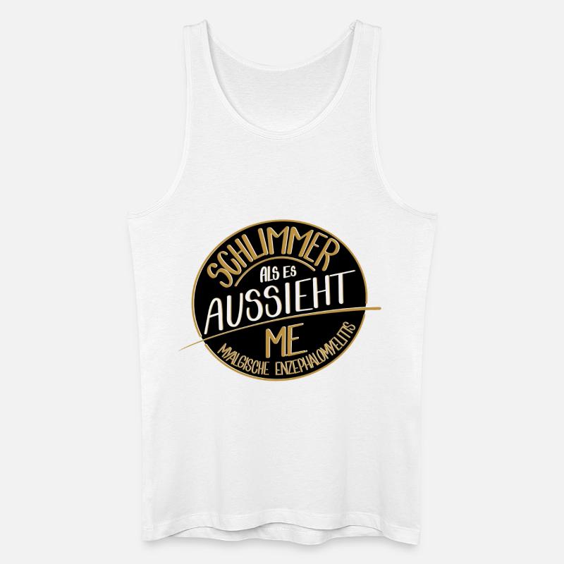 Schlimmer als es aussieht, ME  - Männer Bio Tank Top - Weiß