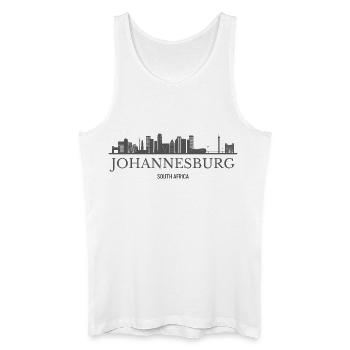 Johannesburg South Africa, Johannesburg skyline - Men’s Organic Tank Top - white - Front