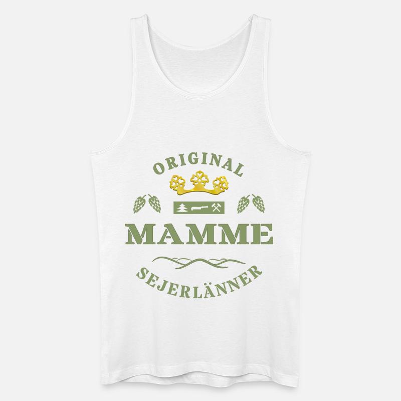 Sejerlänner Mamme Siegerländer Mutter Krönchen - Männer Bio Tank Top - Weiß