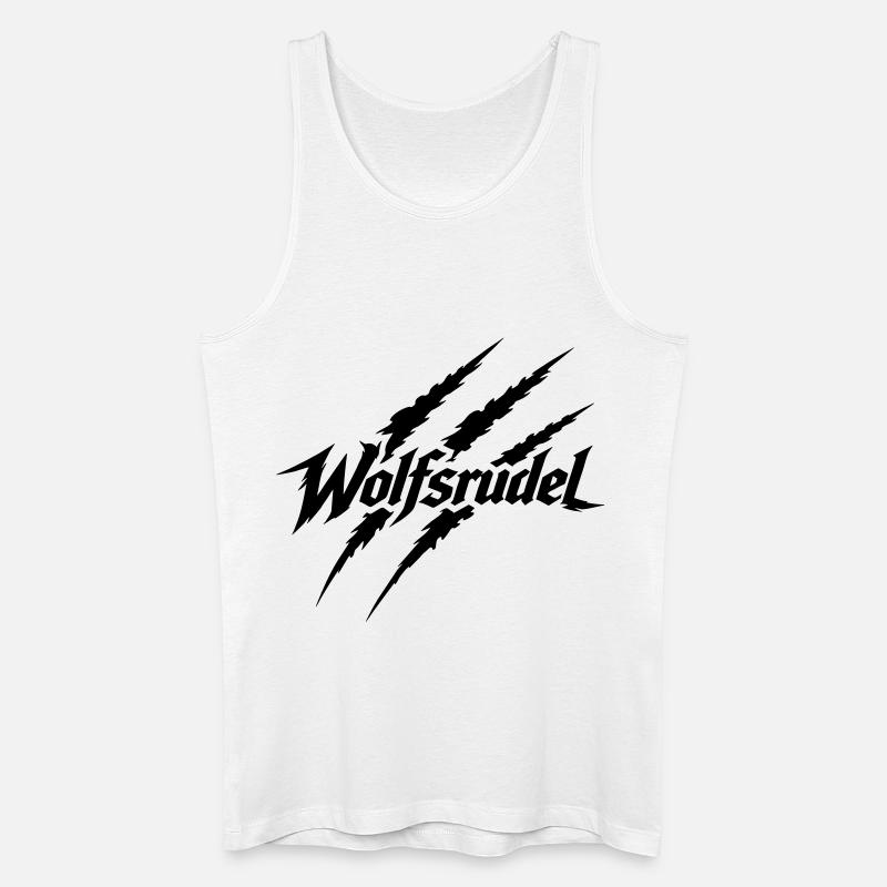 Wolfsrudel - Männer Bio Tank Top - Weiß