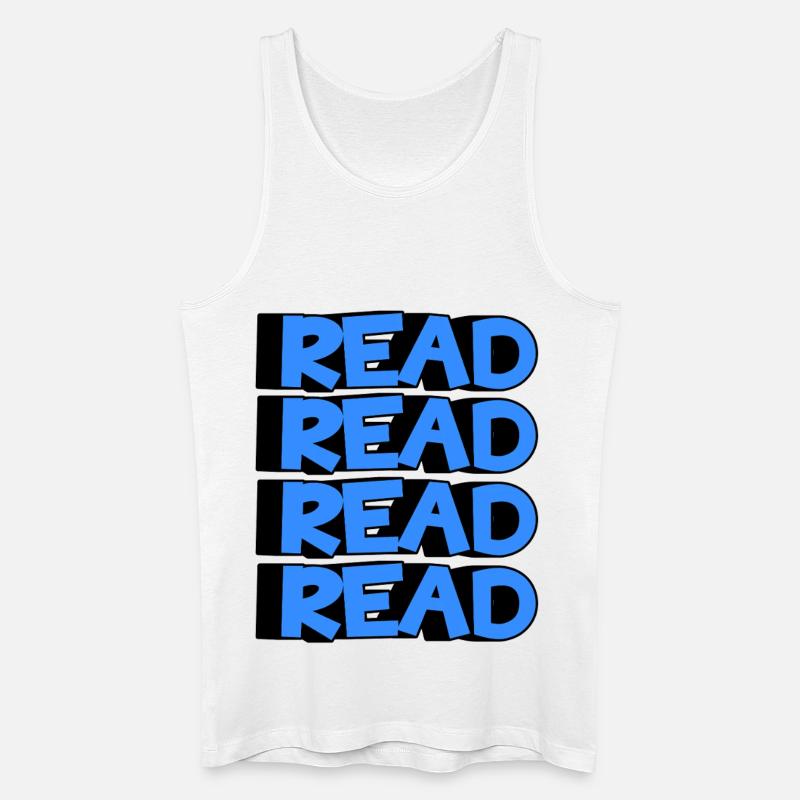 Read Design - 3D Modern Design - Männer Bio Tank Top - Weiß