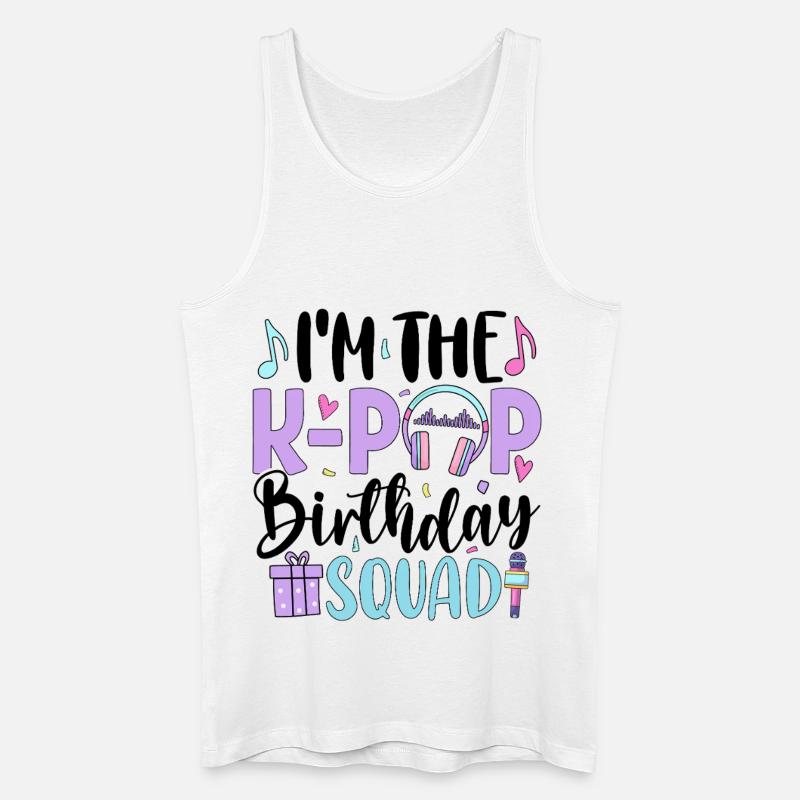I'm The K Pop Birthday Squad - Männer Bio Tank Top - Weiß