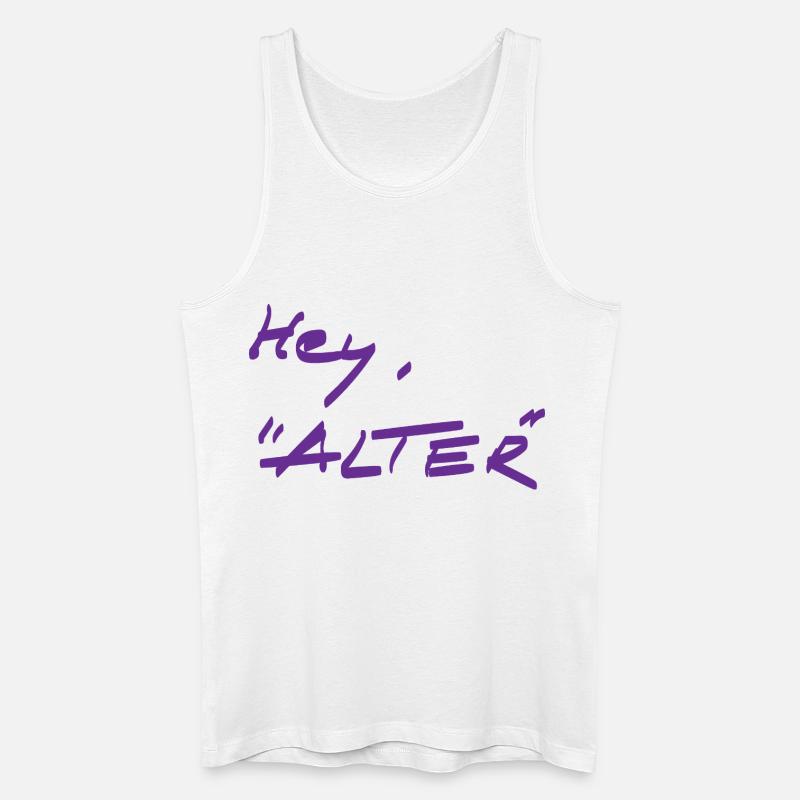 Begrüßung - anders - Männer Bio Tank Top - Weiß