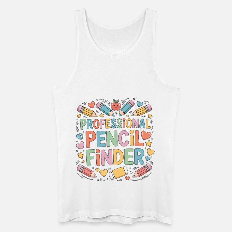Elementary Teacher Professional Pencil Educator - Männer Bio Tank Top - Weiß