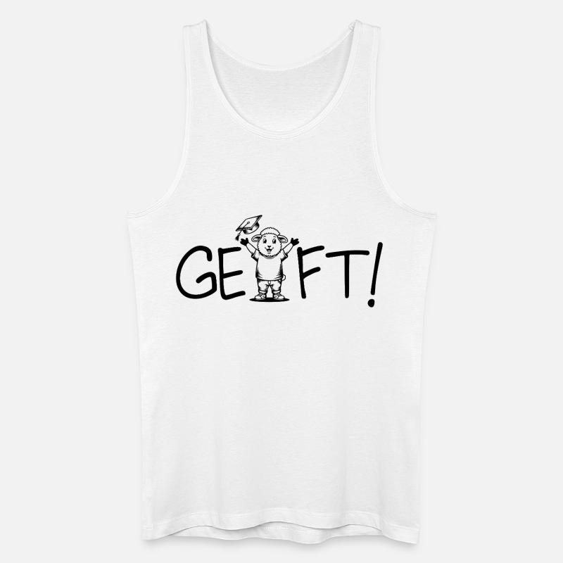 Geschafft! Abschluss - Männer Bio Tank Top - Weiß