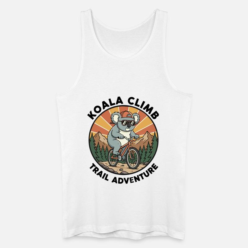 Koala_Climb_Trail_Adventure_VTT - Männer Bio Tank Top - Weiß