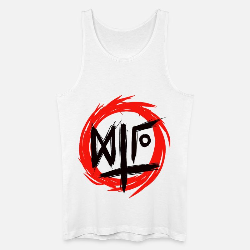 Offizielles schwarzes Logo 2026 - Männer Bio Tank Top - Weiß