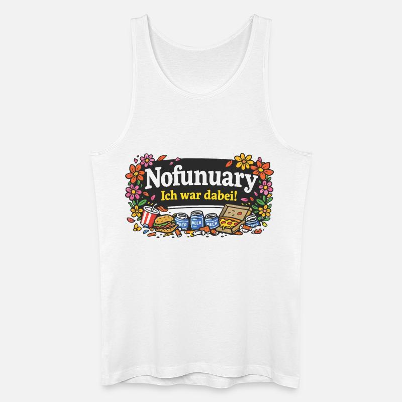 Nofunuary - Männer Bio Tank Top - Weiß