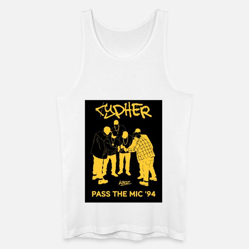 Pass the Mic ’94 – Circle - Männer Bio Tank Top - Weiß