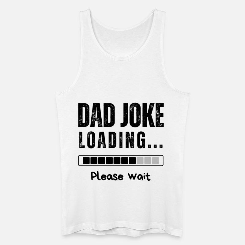 FAR-JOKE - Økologisk tanktop til mænd - hvid