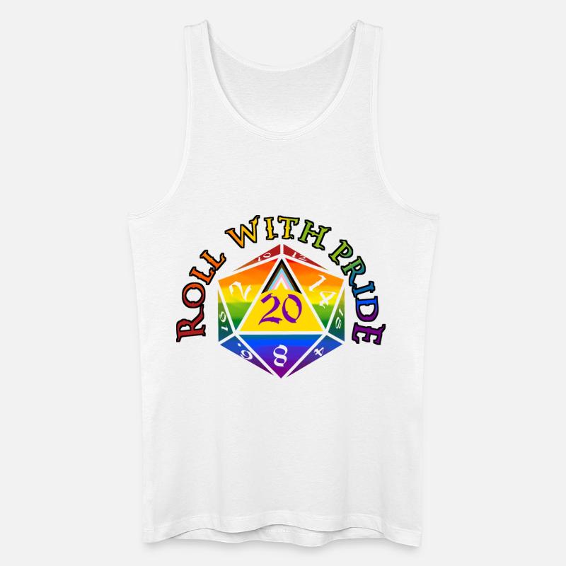 Roll mit STOLZ! - Männer Bio Tank Top - Weiß