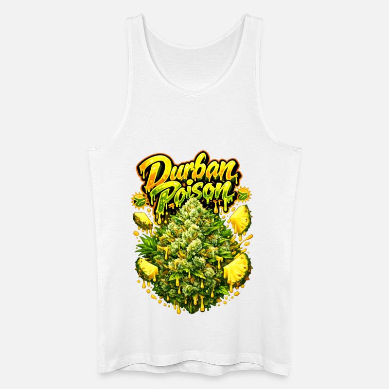 Durban Poison Graffiti-Kunstdruck - Männer Bio Tank Top - Weiß