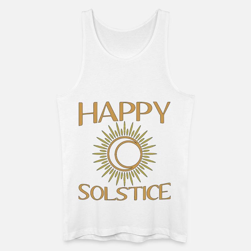 Litha Pagan, sommersolhverv, midtsommer, midtsommer, midtsommer - Økologisk tanktop til mænd - hvid