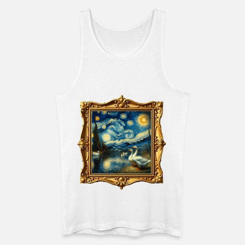 Emdengans Starry Night - Männer Bio Tank Top - Weiß