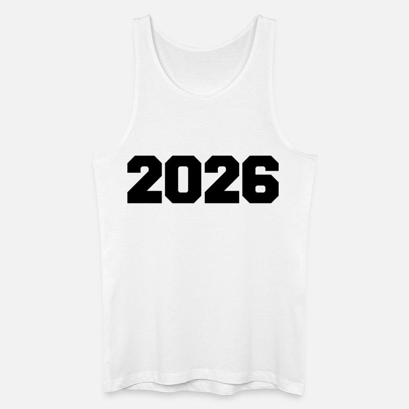 2026 - Männer Bio Tank Top - Weiß