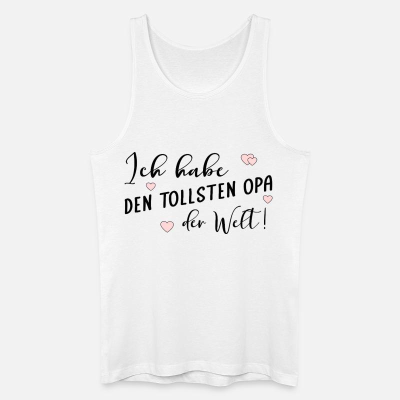 Komplimente Opa - Männer Bio Tank Top - Weiß