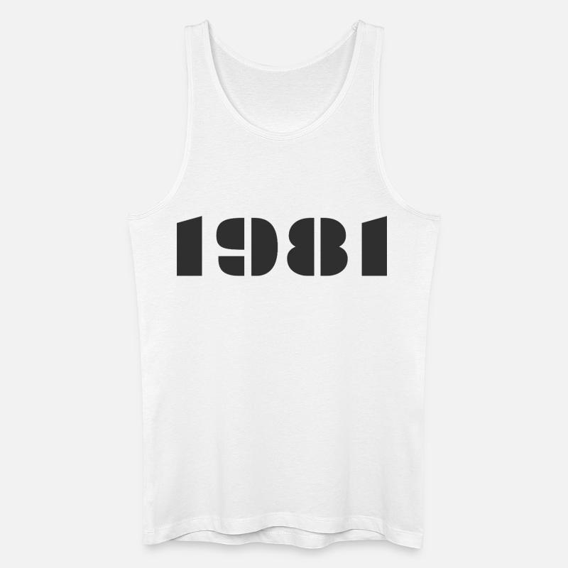 1981 - Männer Bio Tank Top - Weiß