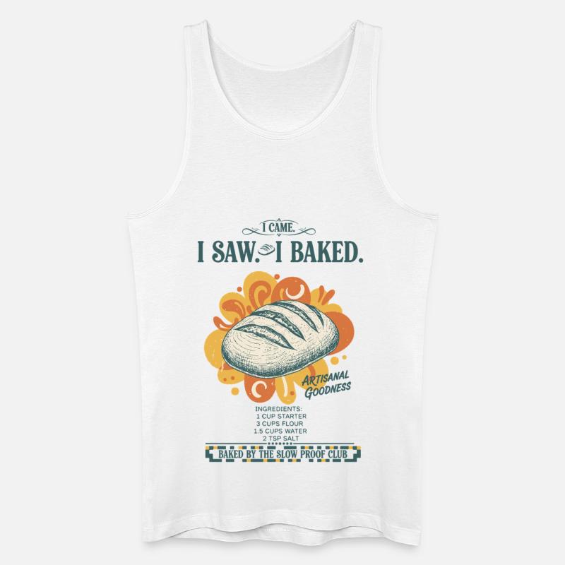 Sauerteigbrot Backbäcker Sauerteigstarter - Männer Bio Tank Top - Weiß