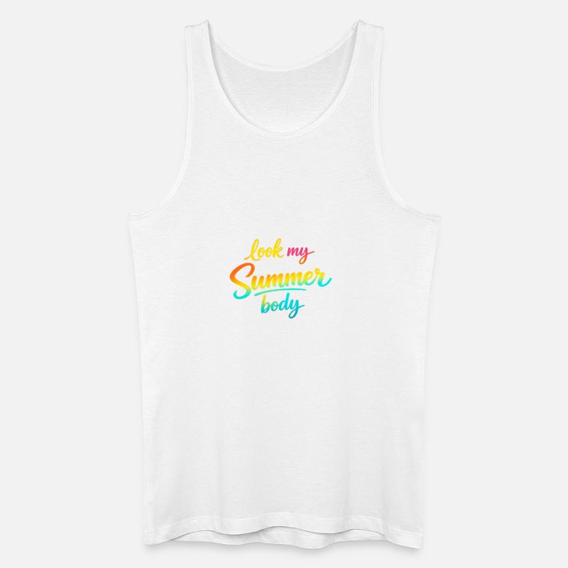 Schau, mein Sommerkörper! - Männer Bio Tank Top - Weiß