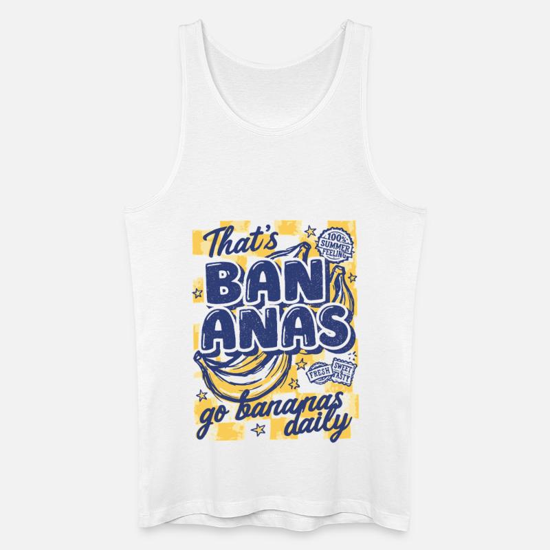 That's Bananas Sommer Design - Männer Bio Tank Top - Weiß