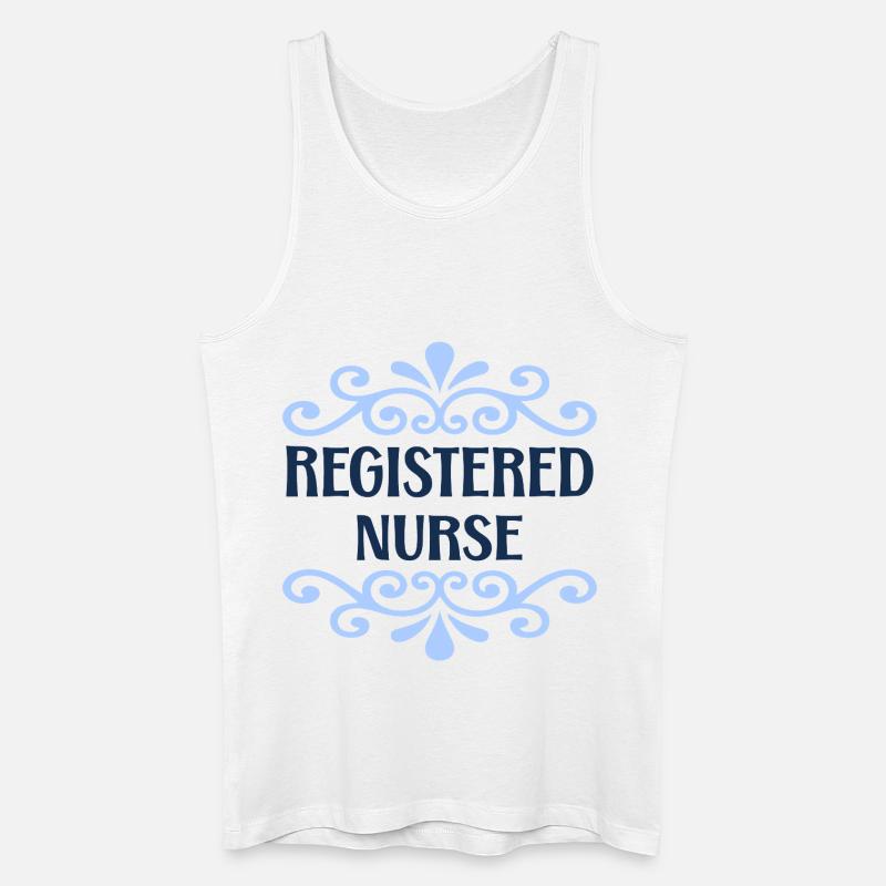 examinierte Krankenschwester - Männer Bio Tank Top - Weiß
