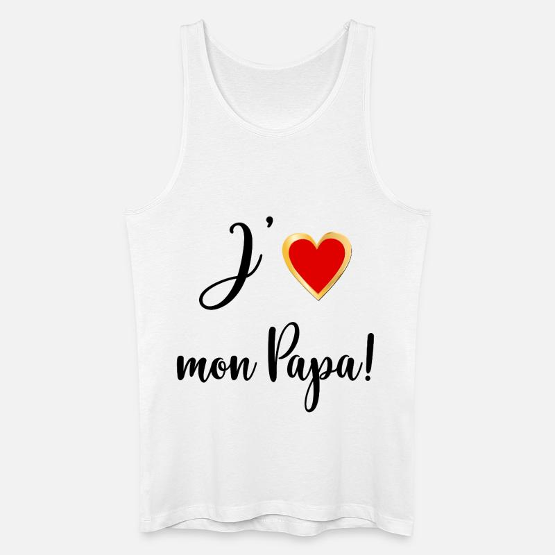 Liebe Grüße, Baby Daddy - Männer Bio Tank Top - Weiß