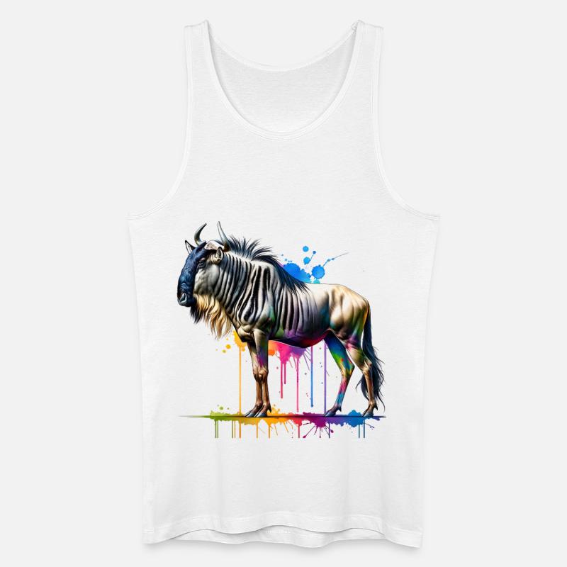 Gnu Geschenk - Männer Bio Tank Top - Weiß