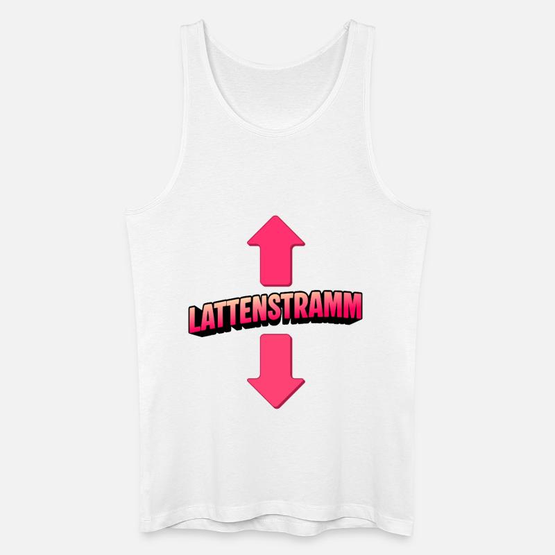 LATTENSTRAMM  - Männer Bio Tank Top - Weiß