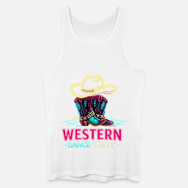 Western Dance Night - Männer Bio Tank Top - Weiß