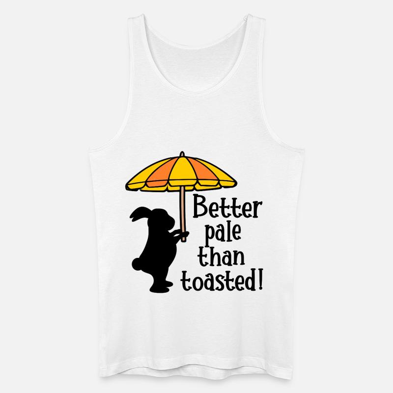 Summer Pale - Männer Bio Tank Top - Weiß