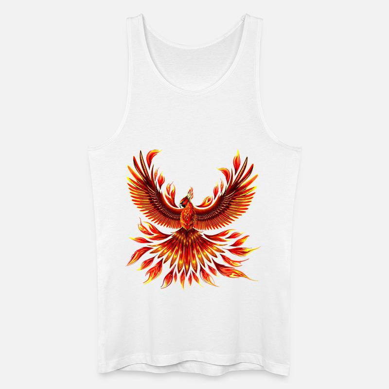 Phönix-Feuervogel - Männer Bio Tank Top - Weiß