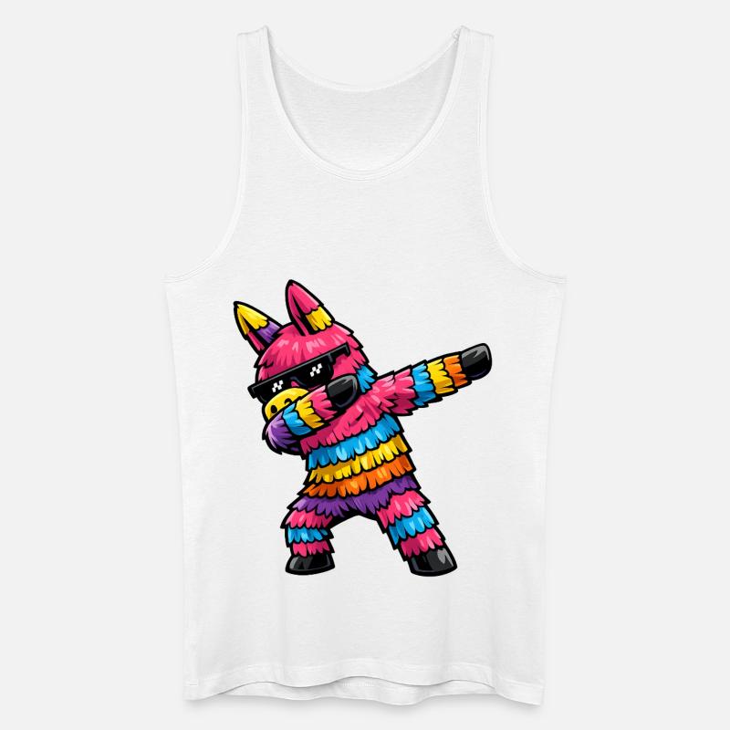 Dabbing Pinata - Männer Bio Tank Top - Weiß