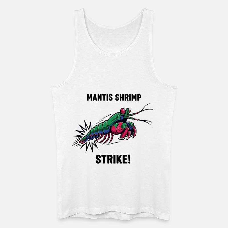 Crevette Mante Strike Mantis-Garnele - Männer Bio Tank Top - Weiß
