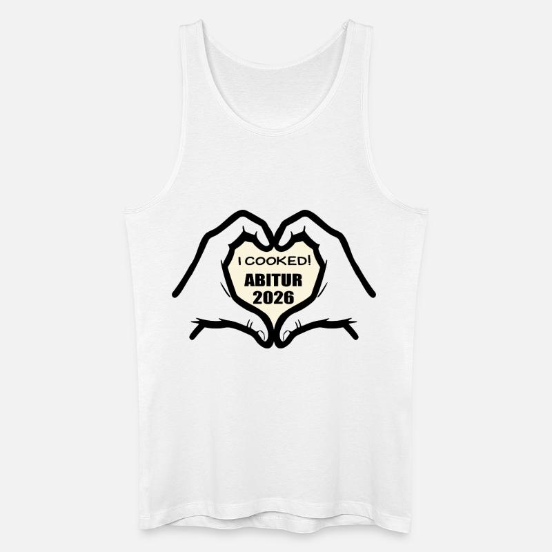 Abi 2026 bestanden - Kochen - Männer Bio Tank Top - Weiß