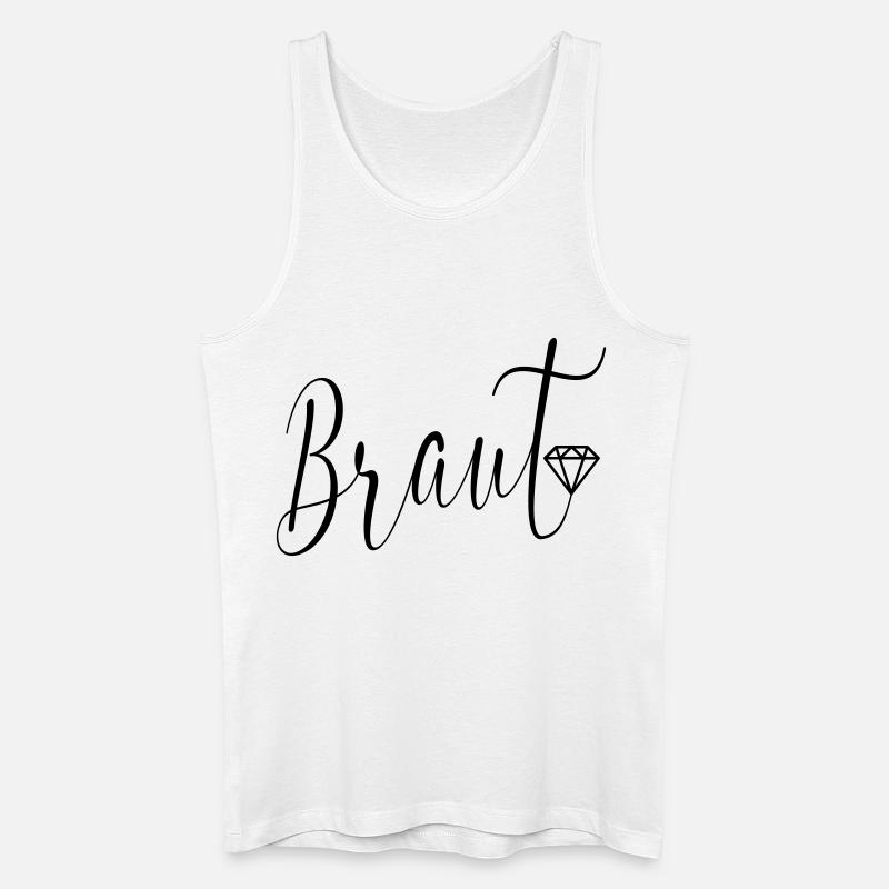 Hochzeit Diamanten Braut - Männer Bio Tank Top - Weiß