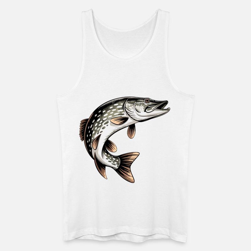 Hecht Design - Männer Bio Tank Top - Weiß