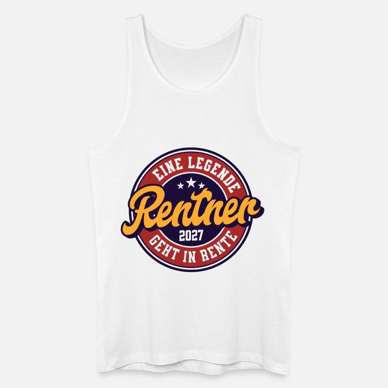 Rentner 2027 - Männer Bio Tank Top - Weiß
