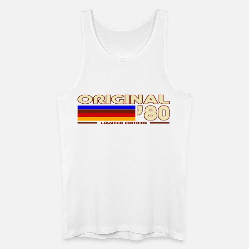 1980 - Männer Bio Tank Top - Weiß