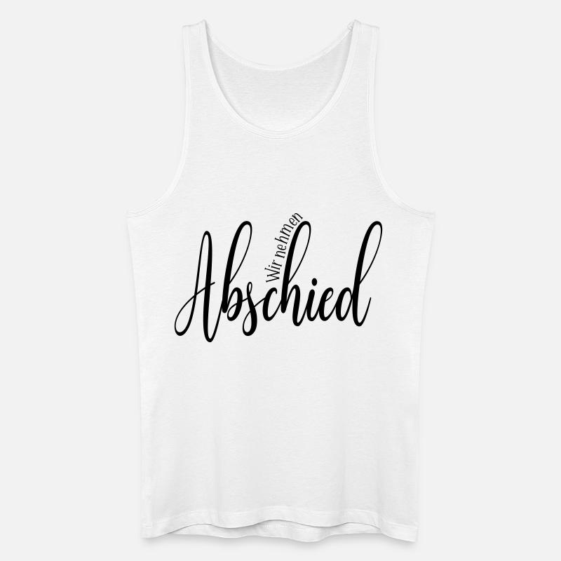 Trauer Abschied - Männer Bio Tank Top - Weiß