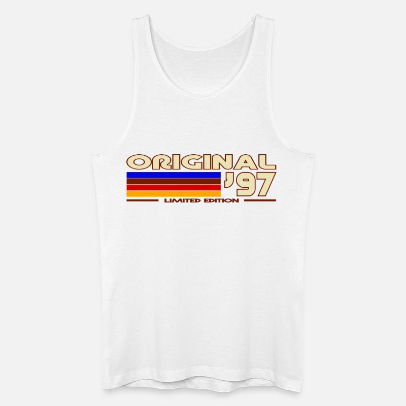 Original97 Retro-deutsche Flagge - Männer Bio Tank Top - Weiß