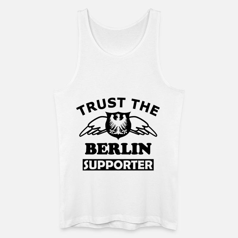 Berlin Textdesign Weiß - Männer Bio Tank Top - Weiß