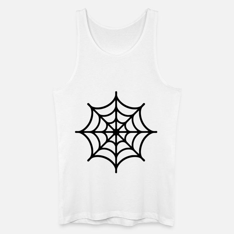Spider Web Spider - Men’s Organic Tank Top - white