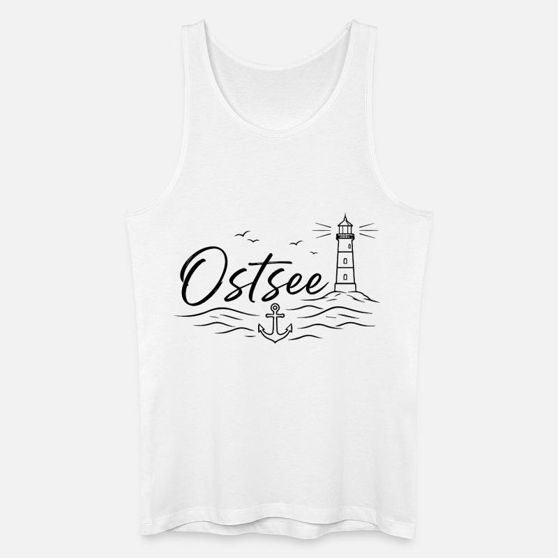 Ostsee - Männer Bio Tank Top - Weiß