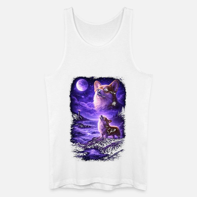 Hund Mama Hund Papa - Männer Bio Tank Top - Weiß