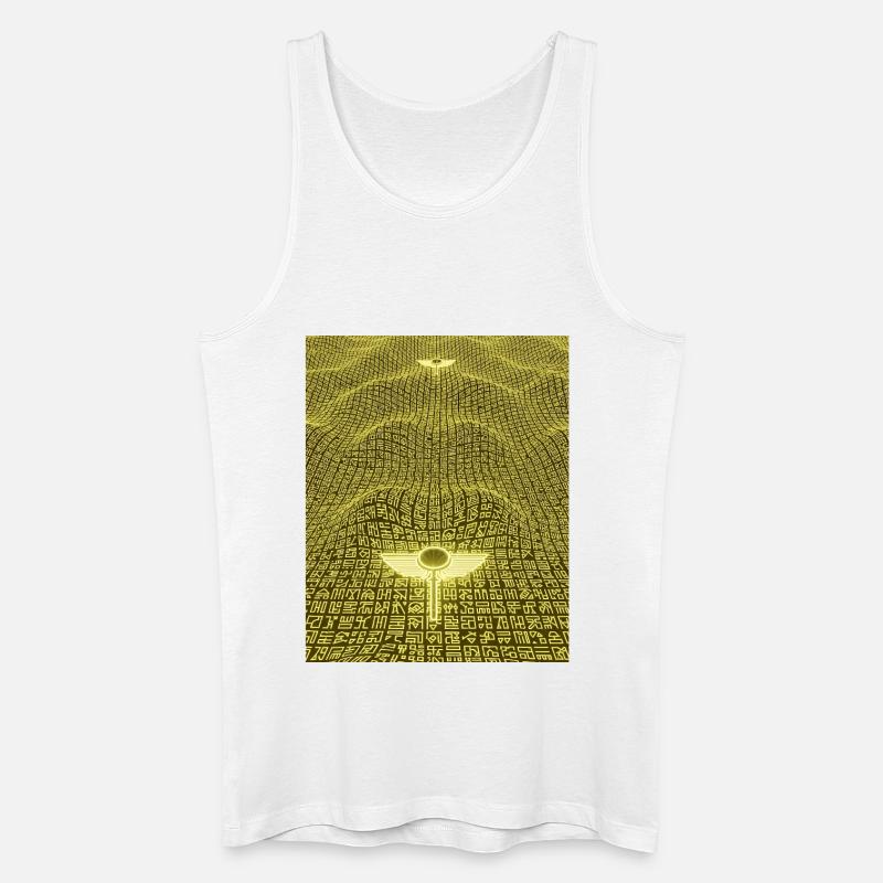 Ancient Golden Code Alien Artifact - Men’s Organic Tank Top - white