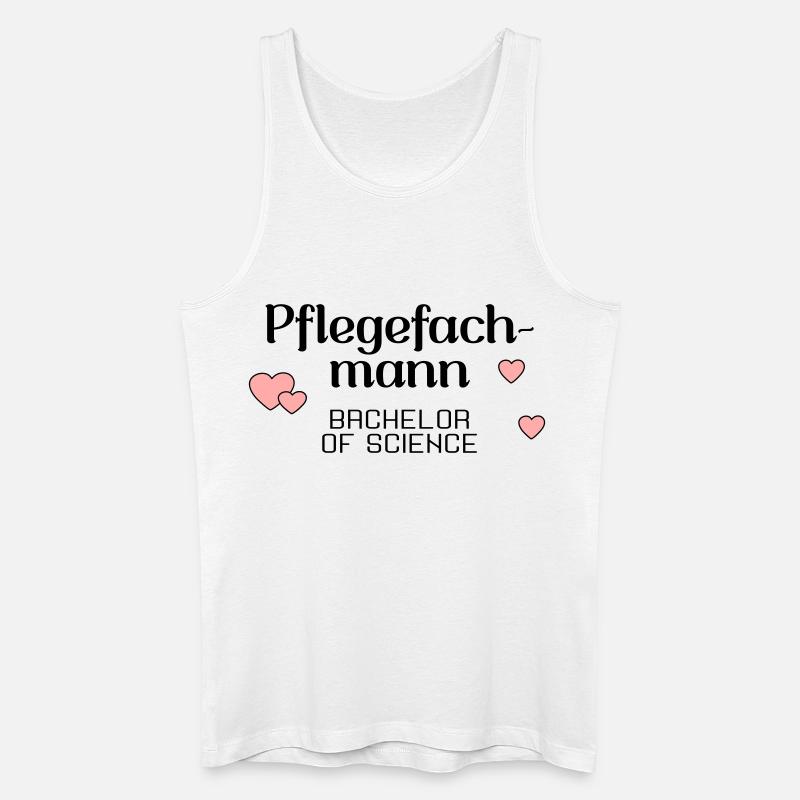 Pflegefachmann Studium Abschluss - Männer Bio Tank Top - Weiß