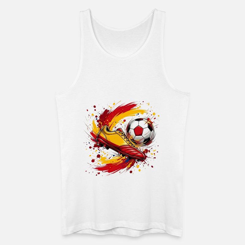 Fußball Team Spanien - Männer Bio Tank Top - Weiß