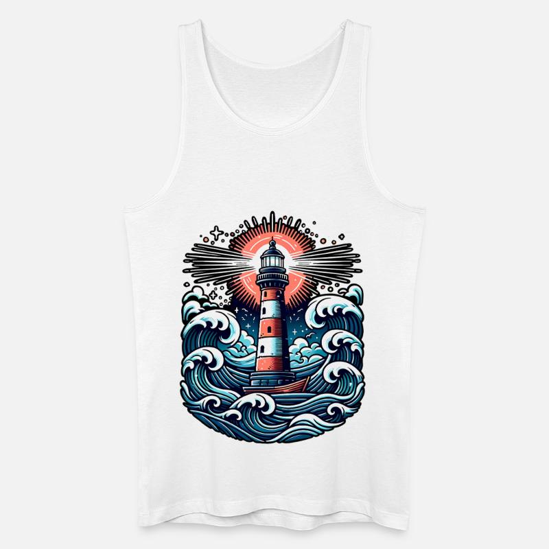 phare - Débardeur bio Homme - blanc