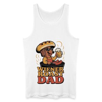 Papa rôti viennois - Débardeur bio Homme - blanc - Devant