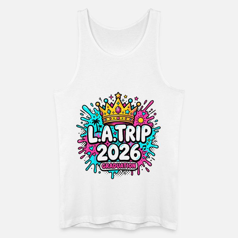 LA Trip 2026 - Männer Bio Tank Top - Weiß